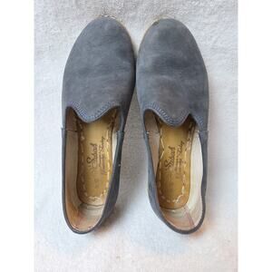 Sabah Women’s Size 40 US 8.8Sz Slip On Shoes Blue Navy Leather